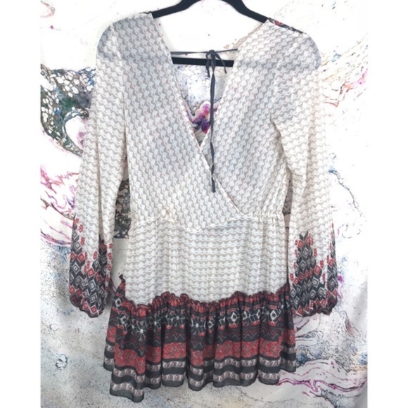 Free People Sheer Boho Tunic -fun festival nights! - Picture 5 of 7